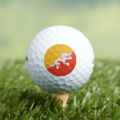 Wilson Golf Ball mit der Flagge Bhutans (Insitu T-Shirt)