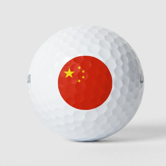 Wilson Golf Ball mit der Flagge der China (Vorderseite)