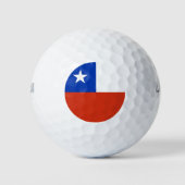 Wilson Golf Ball mit der Flagge des Chilen (Vorderseite)