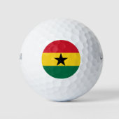 Wilson Golf Ball mit der Flagge Ghanas (Vorderseite)