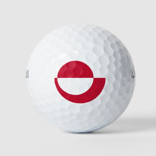 Wilson Golf Ball mit der Flagge Grönlands (Vorderseite)