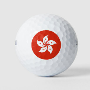 Wilson Golf Ball mit der Flagge Hongkongs