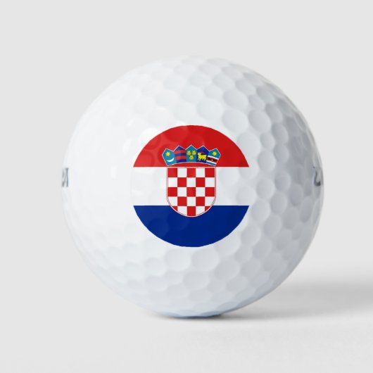 Wilson Golf Ball mit der Flagge Kroatiens (Vorderseite)