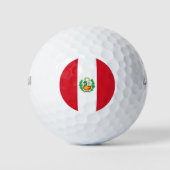 Wilson Golf Ball mit der Flagge Perus (Vorderseite)