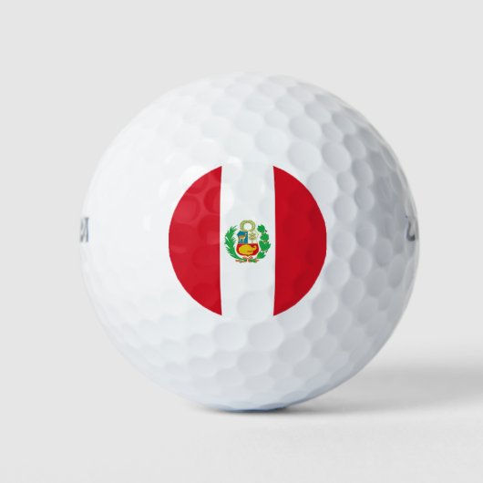 Wilson Golf Ball mit der Flagge Perus (Vorderseite)