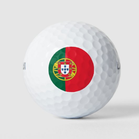 Wilson Golf Ball mit der Flagge Portugals (Vorderseite)
