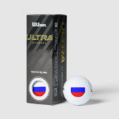 Wilson Golf Ball mit der Flagge Russlands (Verpackungen)