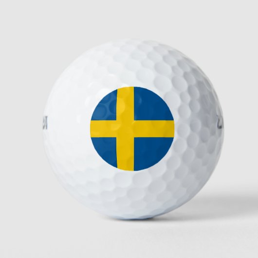 Wilson Golf Ball mit der Flagge Schwedens (Vorderseite)