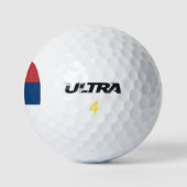 Wilson Golf Ball mit der Flagge Serbiens (Logo)