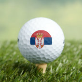 Wilson Golf Ball mit der Flagge Serbiens (Insitu T-Shirt)