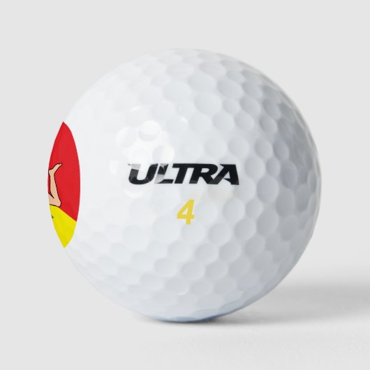 Wilson Golf Ball mit der Flagge Siziliens, Italien (Logo)