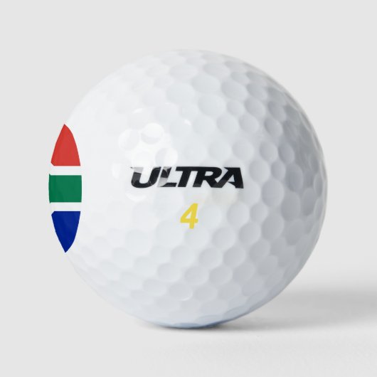 Wilson Golf Ball mit der Flagge Südafrikas (Logo)
