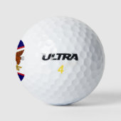 Wilson Golf Ball mit der Flagge von Amerikanisch-S (Logo)