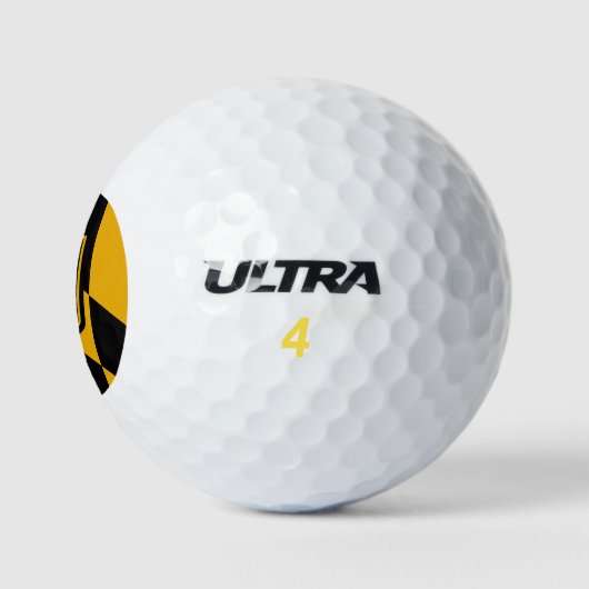 Wilson Golf Ball mit der Flagge von Baltimore (Logo)