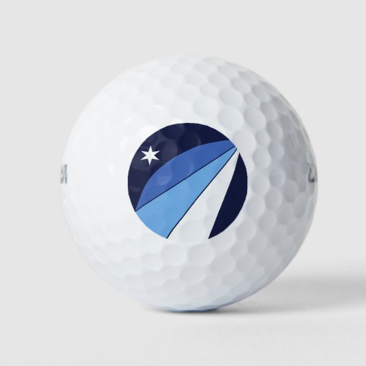 Wilson Golf Ball mit der Flagge von Columbia (Vorderseite)