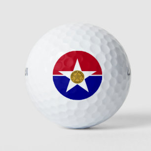 Wilson Golf Ball mit der Flagge von Dallas