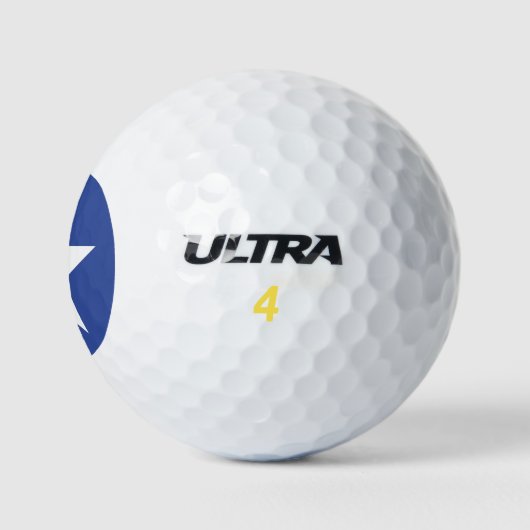 Wilson Golf Ball mit der Flagge von Houston (Logo)