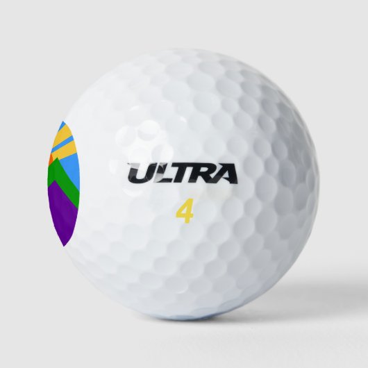 Wilson Golf Ball mit der Flagge von Manitou Spring (Logo)