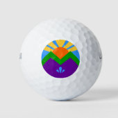 Wilson Golf Ball mit der Flagge von Manitou Spring (Vorderseite)