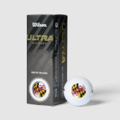 Wilson Golf Ball mit der Flagge von Maryland, USA (Verpackungen)