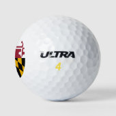 Wilson Golf Ball mit der Flagge von Maryland, USA (Logo)