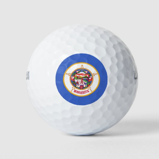 Wilson Golf Ball mit der Flagge von Minnesota (Vorderseite)