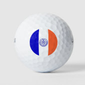 Wilson Golf Ball mit der Flagge von New York City, (Vorderseite)