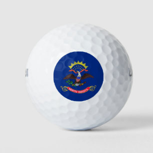 Wilson Golf Ball mit der Flagge von North Dakota
