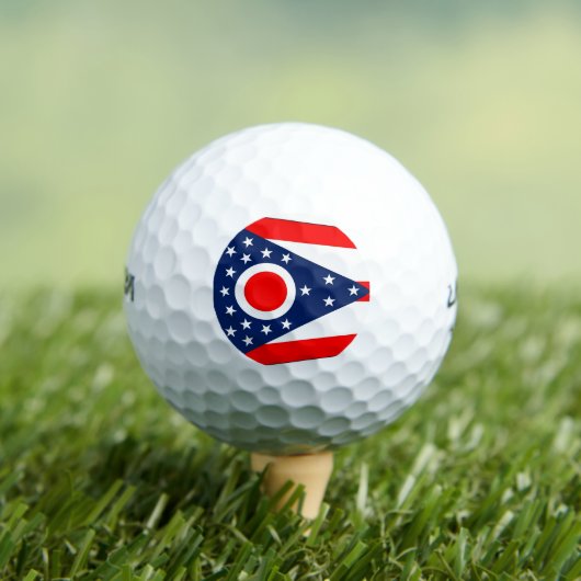 Wilson Golf Ball mit der Flagge von Ohio, USA (Insitu T-Shirt)