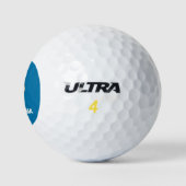 Wilson Golf Ball mit der Flagge von Oklahoma (Logo)