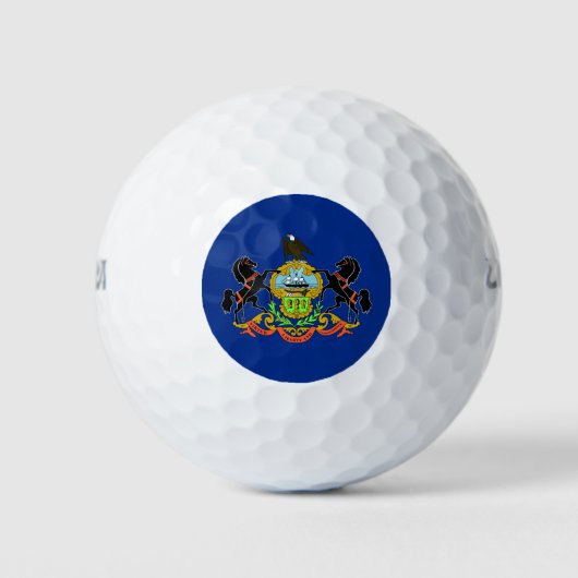 Wilson Golf Ball mit der Flagge von Pennsylvania (Vorderseite)