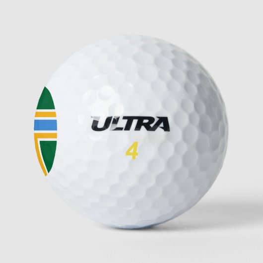 Wilson Golf Ball mit der Flagge von Portland (Logo)