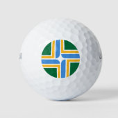 Wilson Golf Ball mit der Flagge von Portland (Vorderseite)