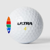 Wilson Golf Ball mit der Flagge von St. Petersburg (Logo)