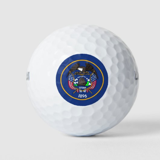 Wilson Golf Ball mit der Flagge von Utah (Vorderseite)