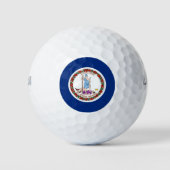 Wilson Golf Ball mit der Flagge von Virginia (Vorderseite)
