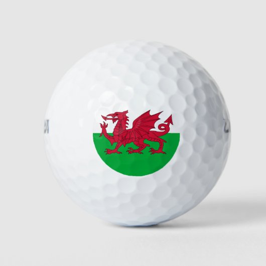 Wilson Golf Ball mit der Flagge von Wales, Vereini (Vorderseite)