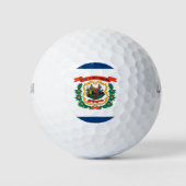 Wilson Golf Ball mit der Flagge von West Virginia (Vorderseite)