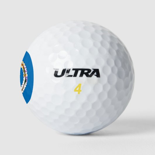 Wilson Golf Ball mit Fahne von Northern Mariana (Logo)