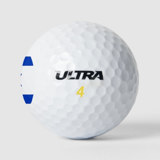 Wilson Golf Ball mit Flagge Israels (Logo)