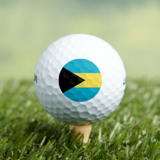 Wilson Golf Ball mit Flagge von Bahamas (Insitu T-Shirt)