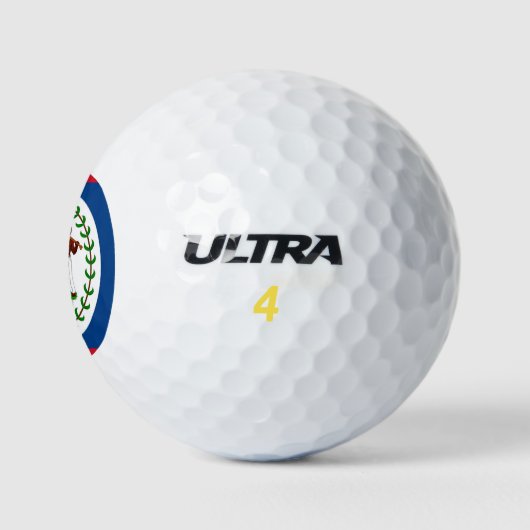 Wilson Golf Ball mit Flagge von Belize (Logo)