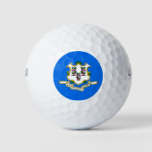 Wilson Golf Ball mit Flagge von Connecticut, USA (Vorderseite)