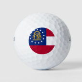 Wilson Golf Ball mit Flagge von Georgia, USA (Vorderseite)