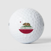 Wilson Golf Ball mit Flagge von Kalifornien, USA (Vorderseite)