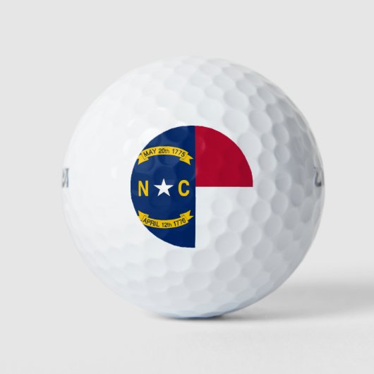 Wilson Golf Ball mit Flagge von North Carolina (Vorderseite)