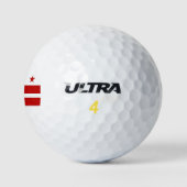 Wilson Golf Ball mit Flagge von Washington DC (Logo)