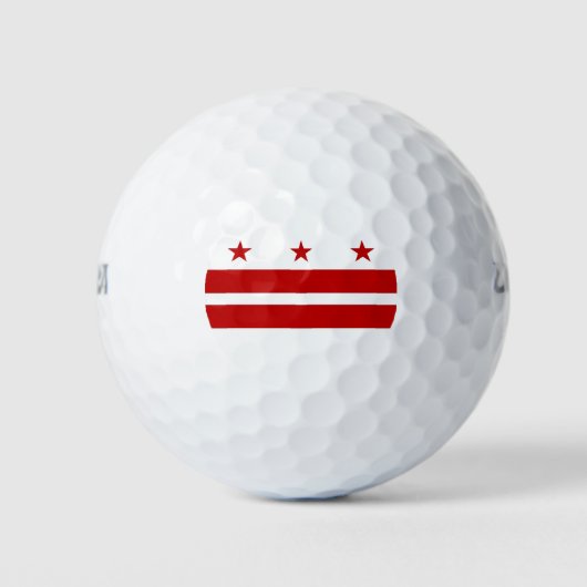 Wilson Golf Ball mit Flagge von Washington DC (Vorderseite)