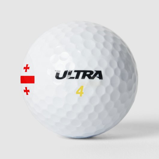 Wilson Golf Ball mit georgischer Flagge (Logo)