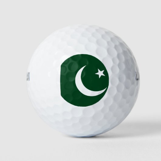 Wilson Golf Ball mit pakistanischer Flagge (Vorderseite)